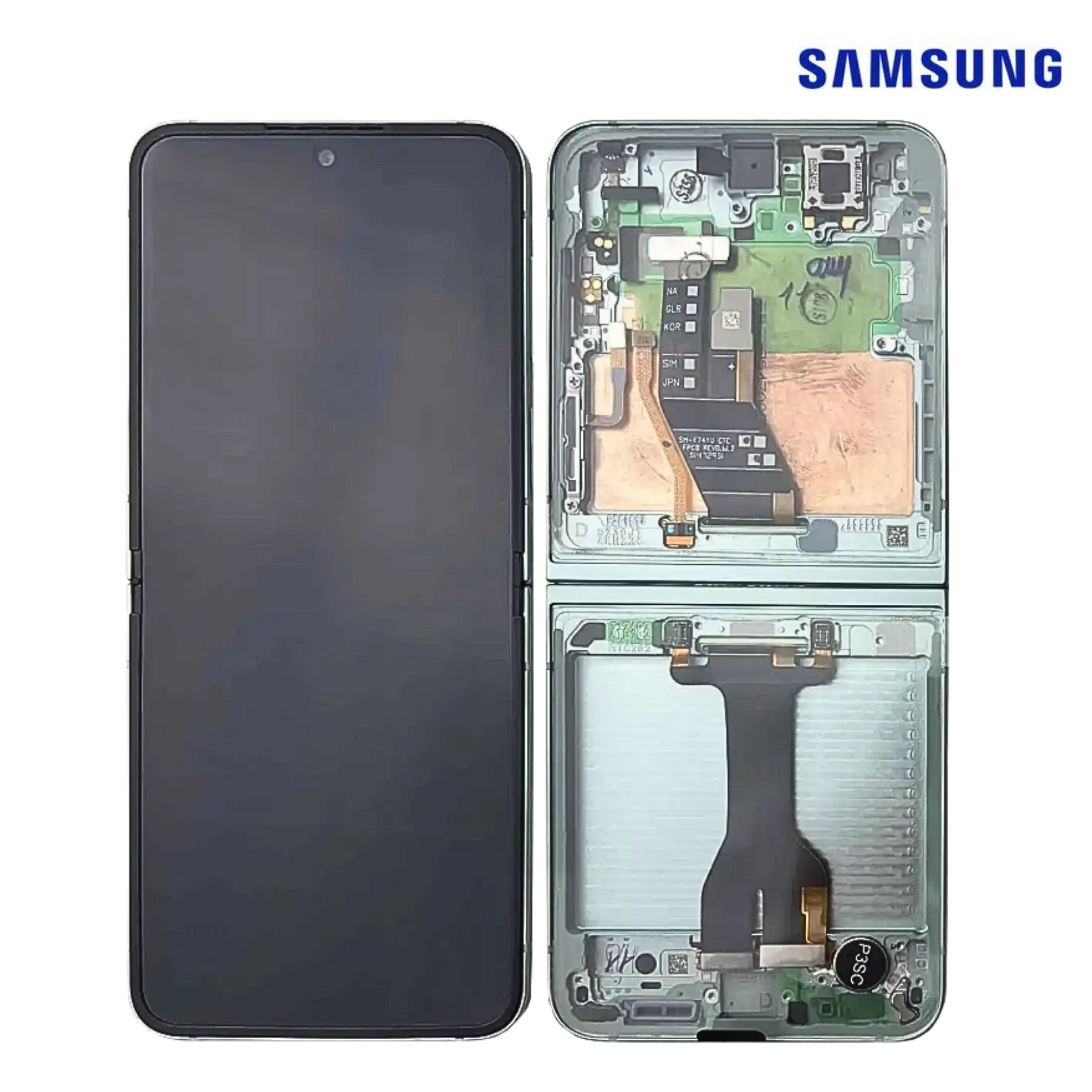 SAMSUNG A15 4G/5G 2023 / SM-A155/SM-A156 BLACK (With Frame) LCD